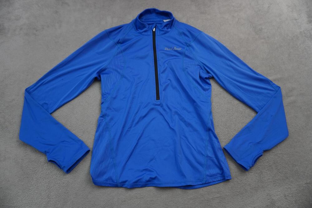 Pearl Izumi Women's 1/4 Zip Long Sleeve Cycling Running Top Blue Sz M